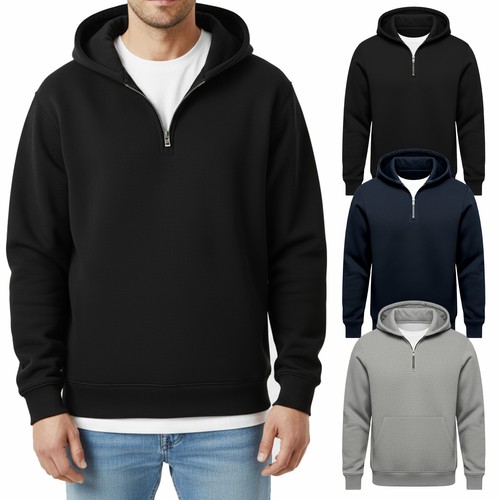 Mens hoodie quarter zip - mens,