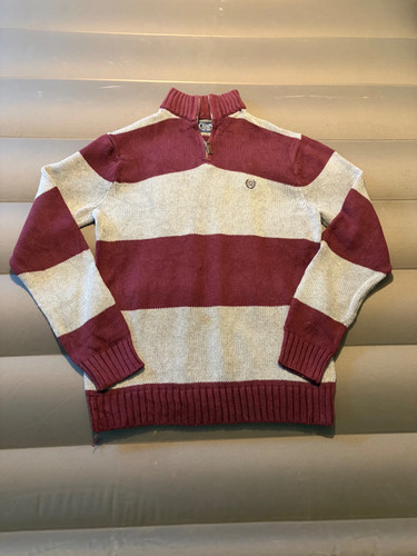 Chaps burgundy grey rugby - chaps,