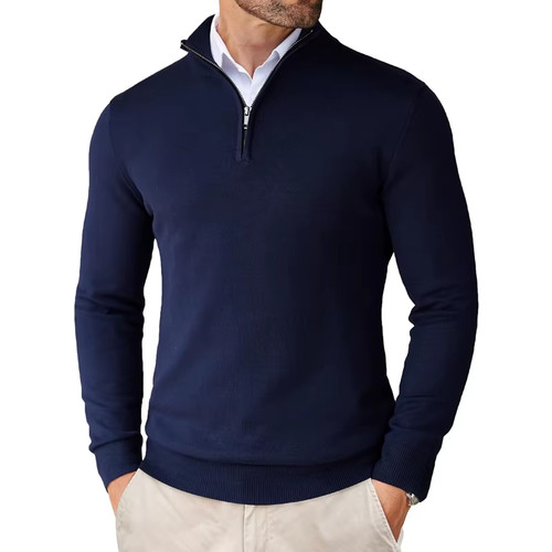 Men quarter zip sweaters - zip, up