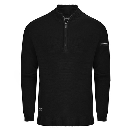 Firetrap mens zip - 1/4, jumper