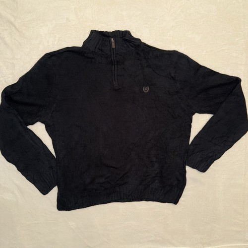 Chaps men black - quarter, zip