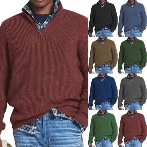 Mens ribbed jumper sweater - jumper,