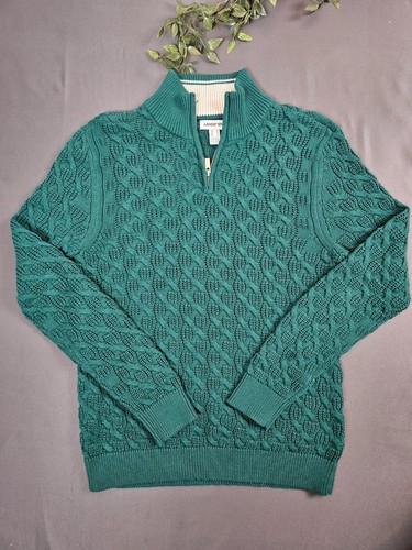 Lands end cable knit quarter - knit,