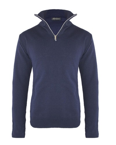 New men knitted quarter zip - knitted,
