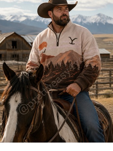 Yellowstone sweatshirt quarter - yellowstone,