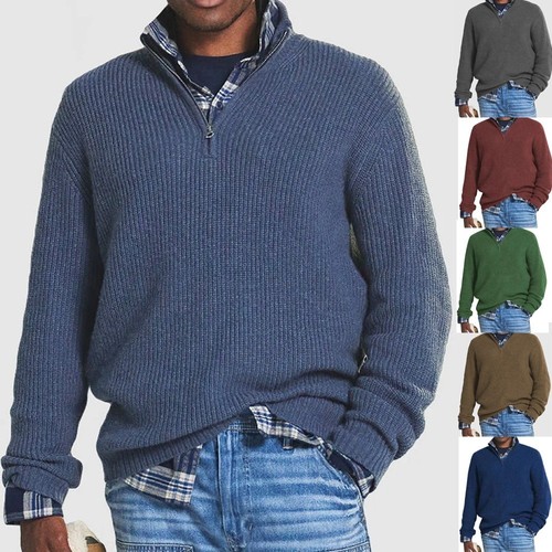 Mens ribbed jumper sweater - jumper,