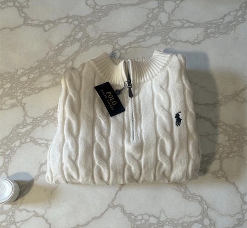 White ralph lauren - quarter, zip