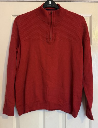 Fatface men quarter zip - quarter, red